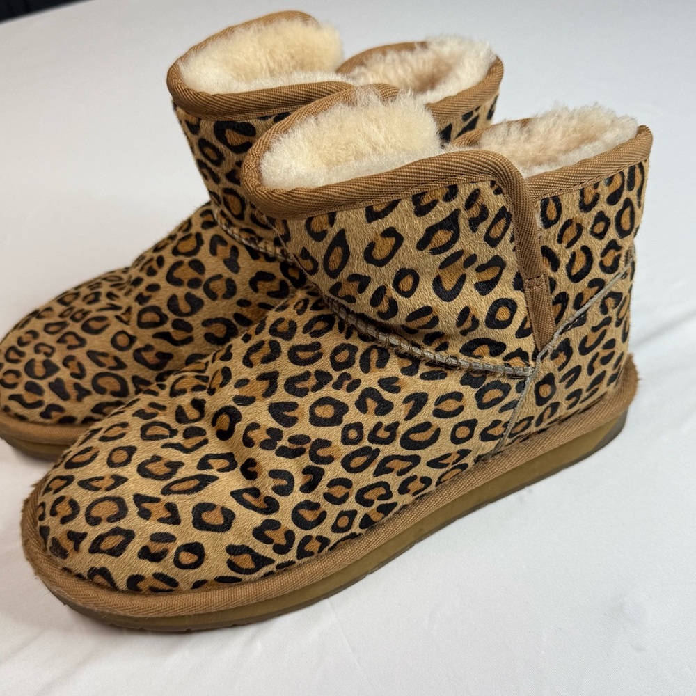 206 Collective Leopard Print Ankle Boots